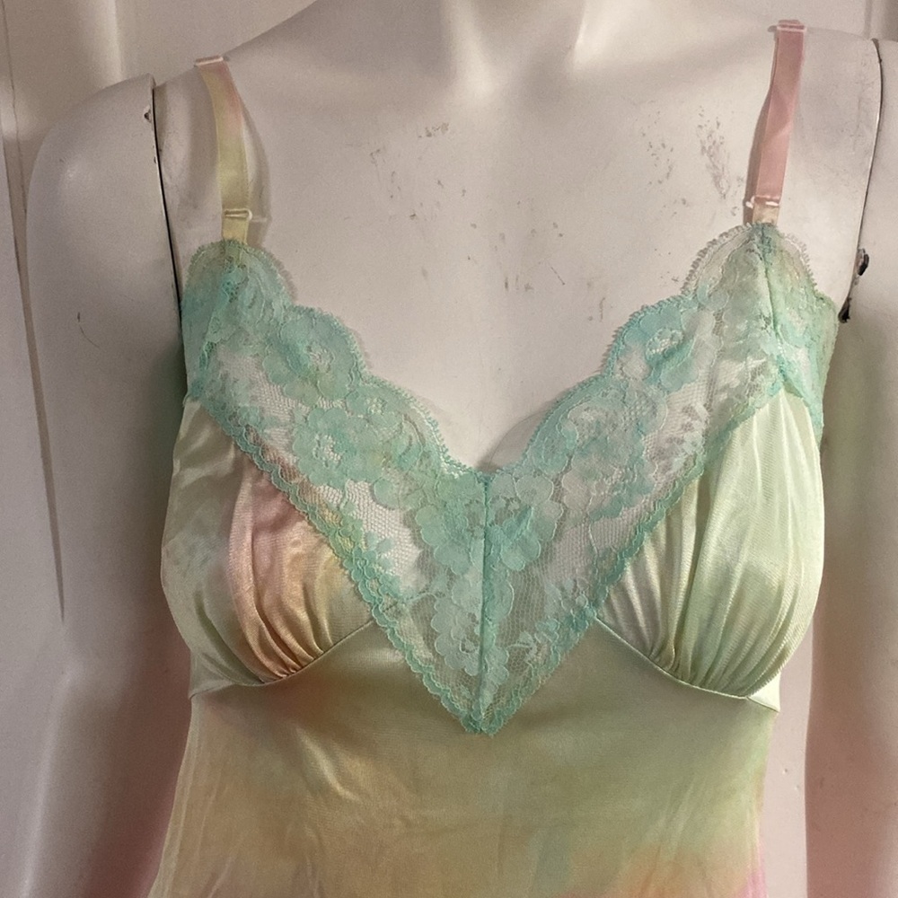 Hand dyed vintage slip size 32